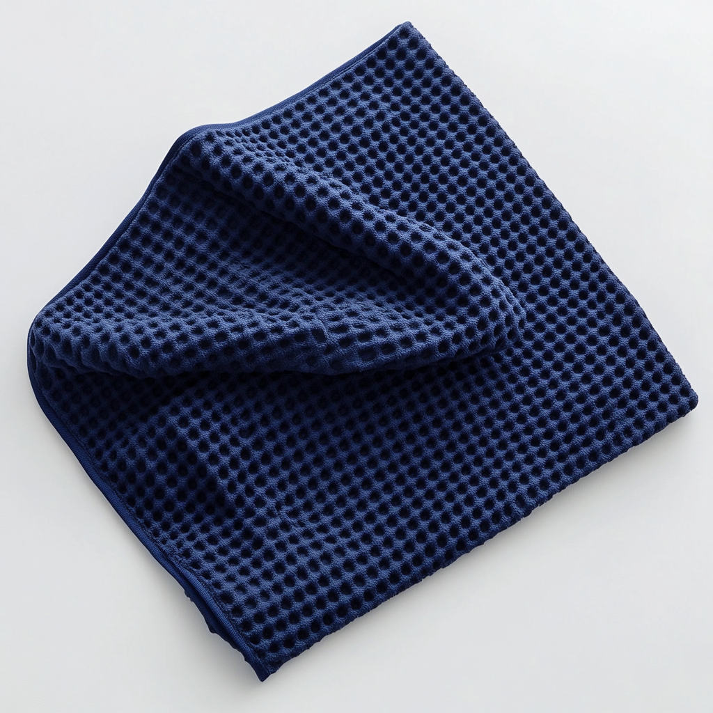 Viewy Kitchen Cloth - Nano-Silver Anti-Bacterial Infusion - Professional Grade Waffle Weave - Odor-Free & Quick-Drying - Navy Blue