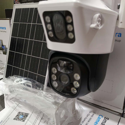 V44 Solar-Powered 4g security Camera with HD Color Monitoring Motion Detection